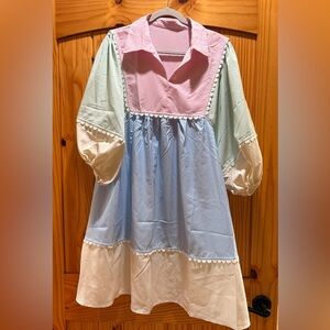 Source Unknown Pastel Asymmetrical Dress